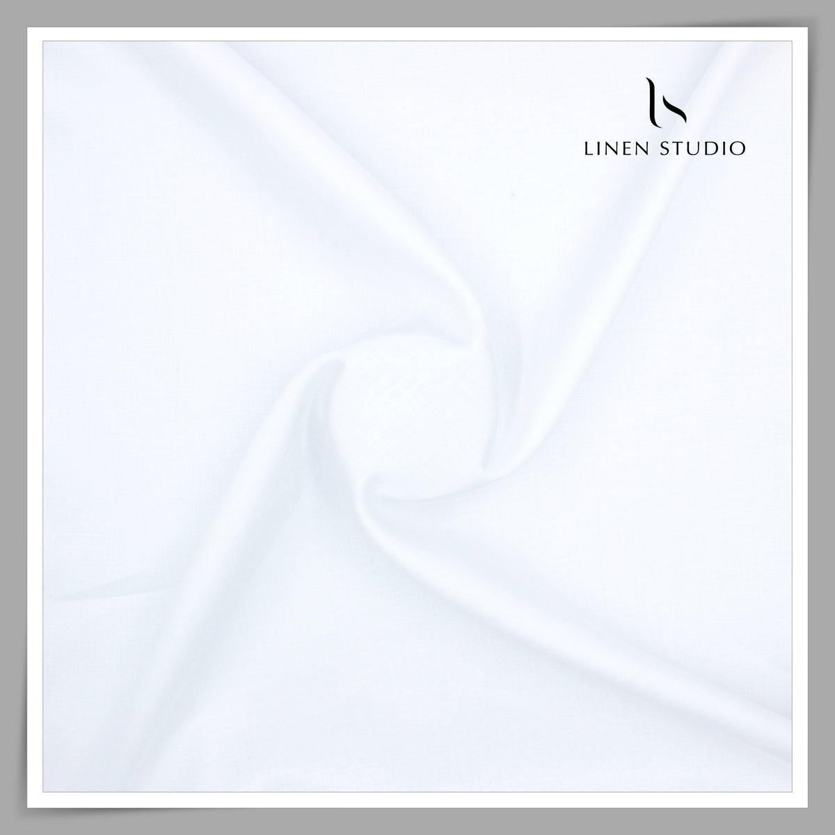 Burgoyne Pure Linen 70 Lea Twill Shirting - Super White (NEW)