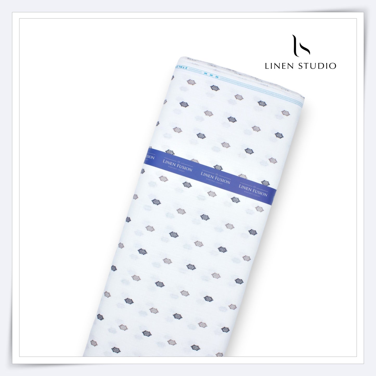 Fusion Fabric by Linen Fiesta, Cotton 70% & Linen 30% - White 2 (NEW)
