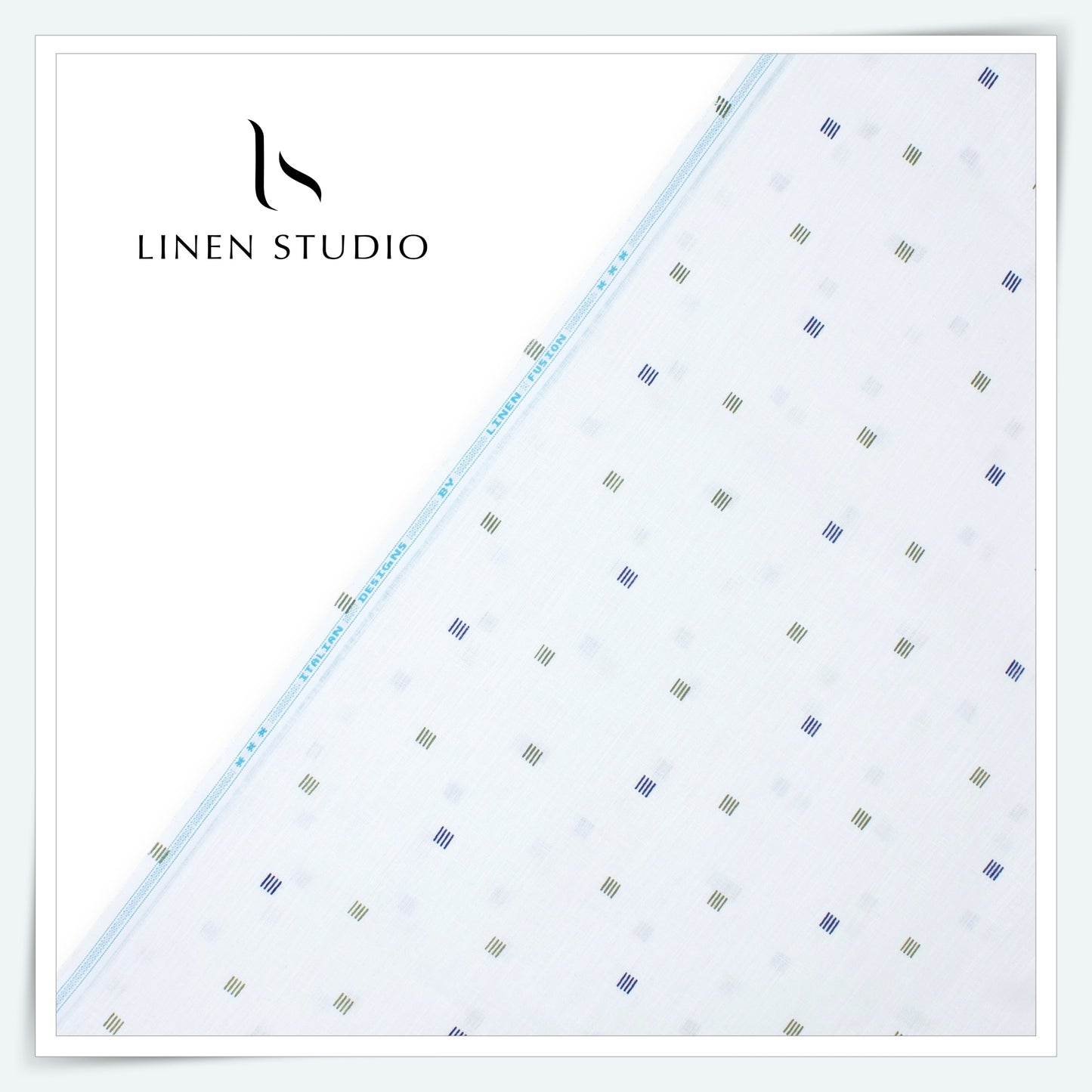 Fusion Fabric by Linen Fiesta, Cotton 70% & Linen 30% - White 1 (NEW)