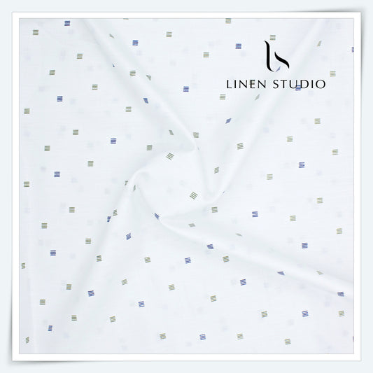 Fusion Fabric by Linen Fiesta, Cotton 70% & Linen 30% - White 1 (NEW)