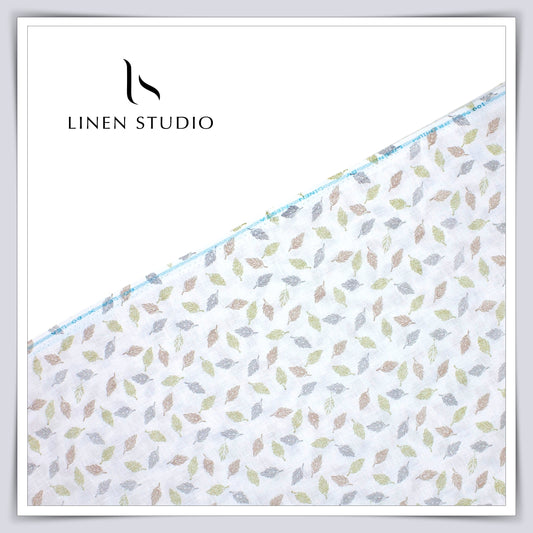 60 Lea Digital Printed Linen Shirting by Linen Fiesta - Patram (NEW)