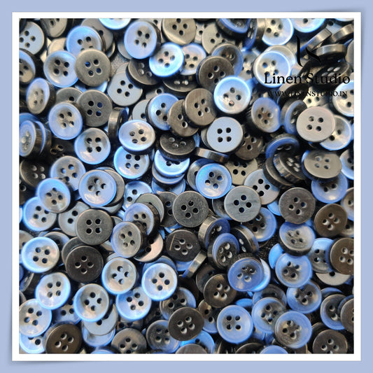 Round Rim 4 Hole Gradient Shirt Buttons - XP01ALR SG006 18L