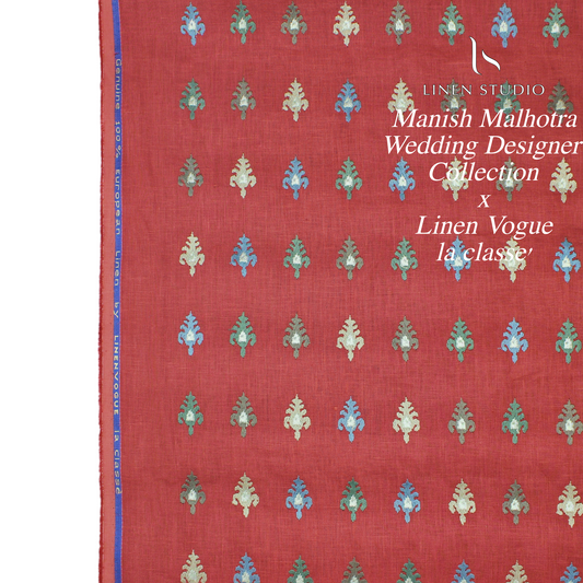 Manish Malhotra Heavy Embroidery Collection - Dusty Red
