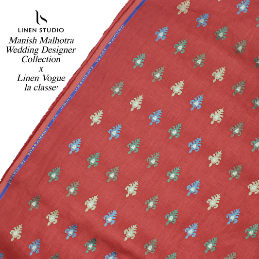 Manish Malhotra Heavy Embroidery Collection - Dusty Red