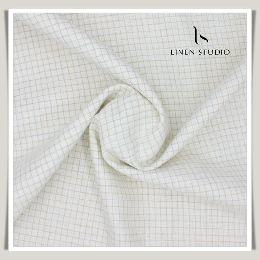 40 Lea Italian Linen Checks 03 - Linen Studio