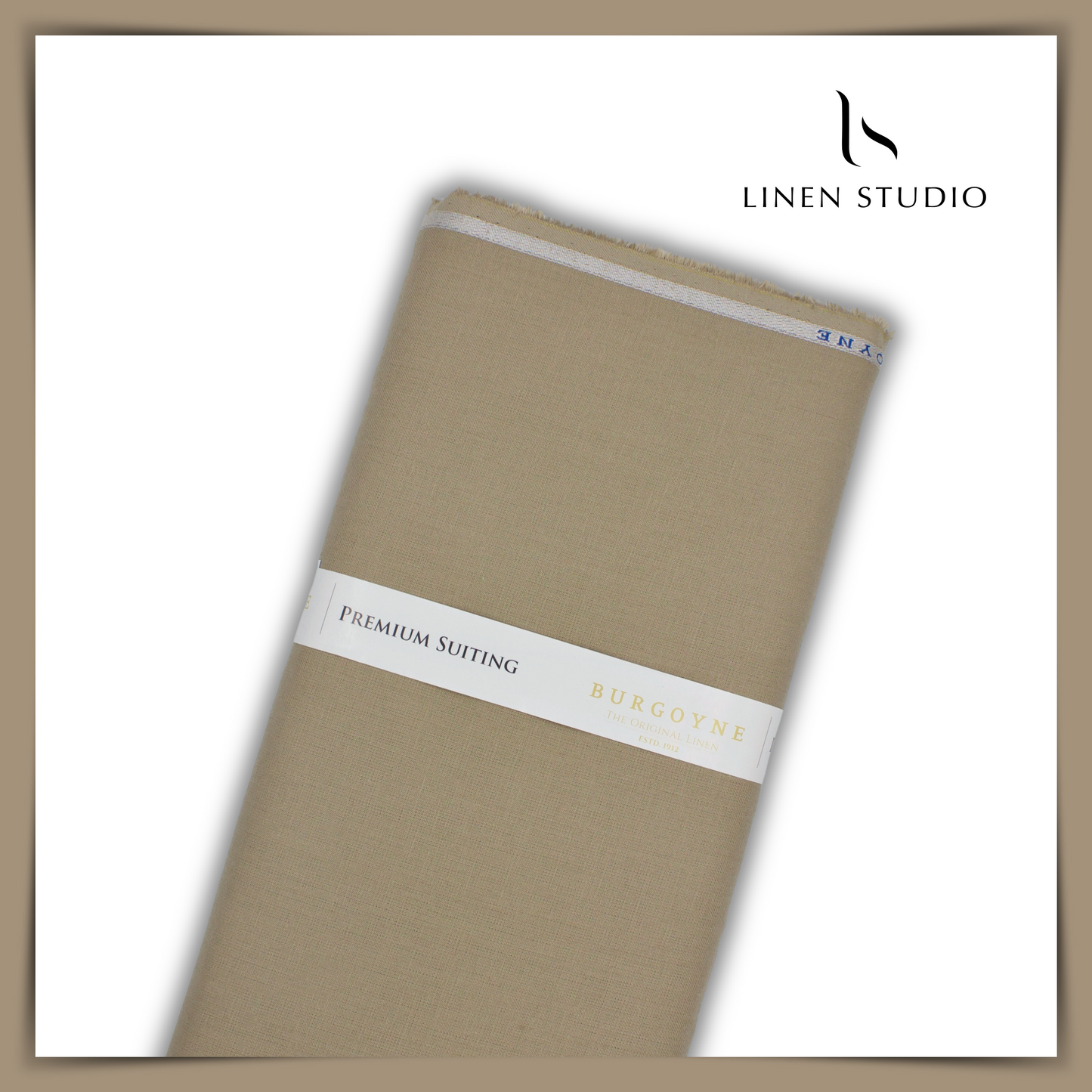 Burgoyne Single Tone Premium Suiting - Clay - Linen Studio