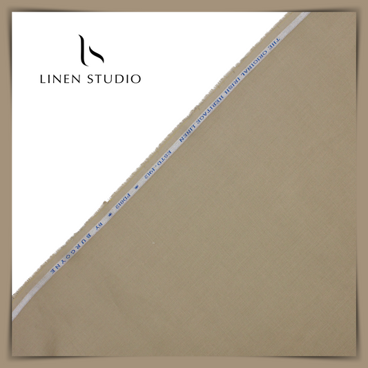 Burgoyne Single Tone Premium Suiting - Clay - Linen Studio