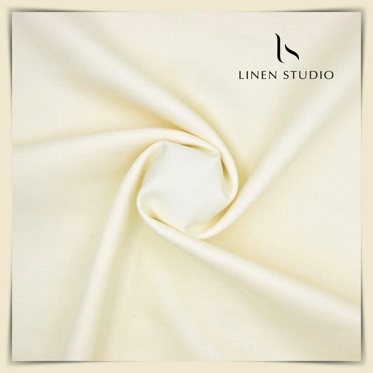 Burgoyne Single Tone Premium Suiting - Lemon Cream - Linen Studio