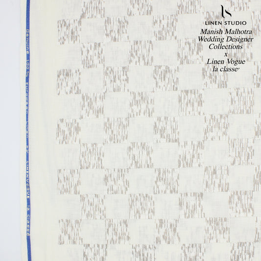 Manish Malhotra Heavy Embroidery Collection - Eggshell White (Zoom In)