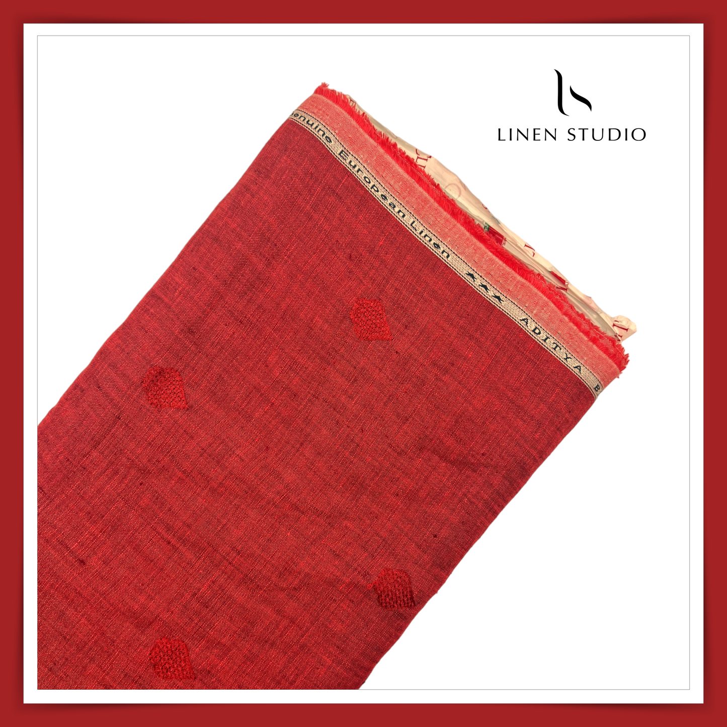 Pure Linen Jacquard - 12 - Linen Studio