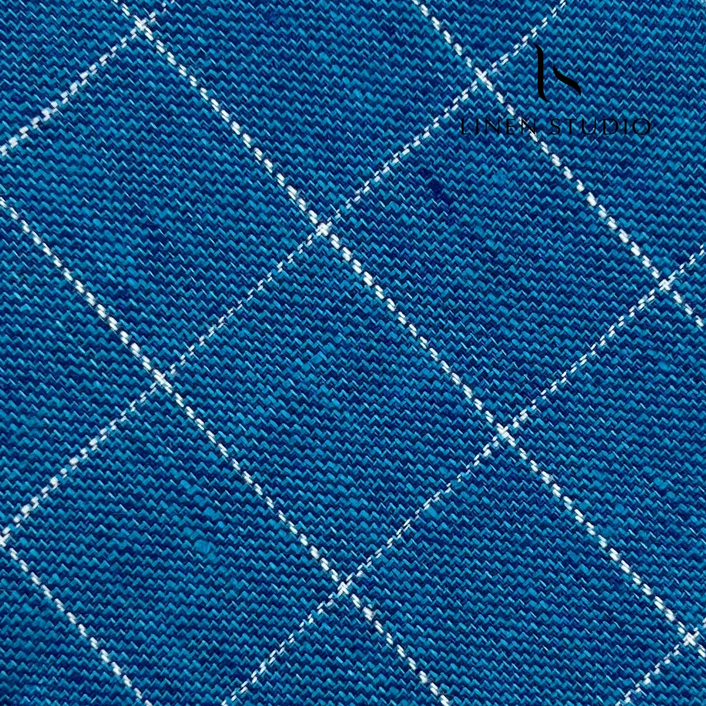 Pure Linen Suiting Checks - 32 - Linen Studio