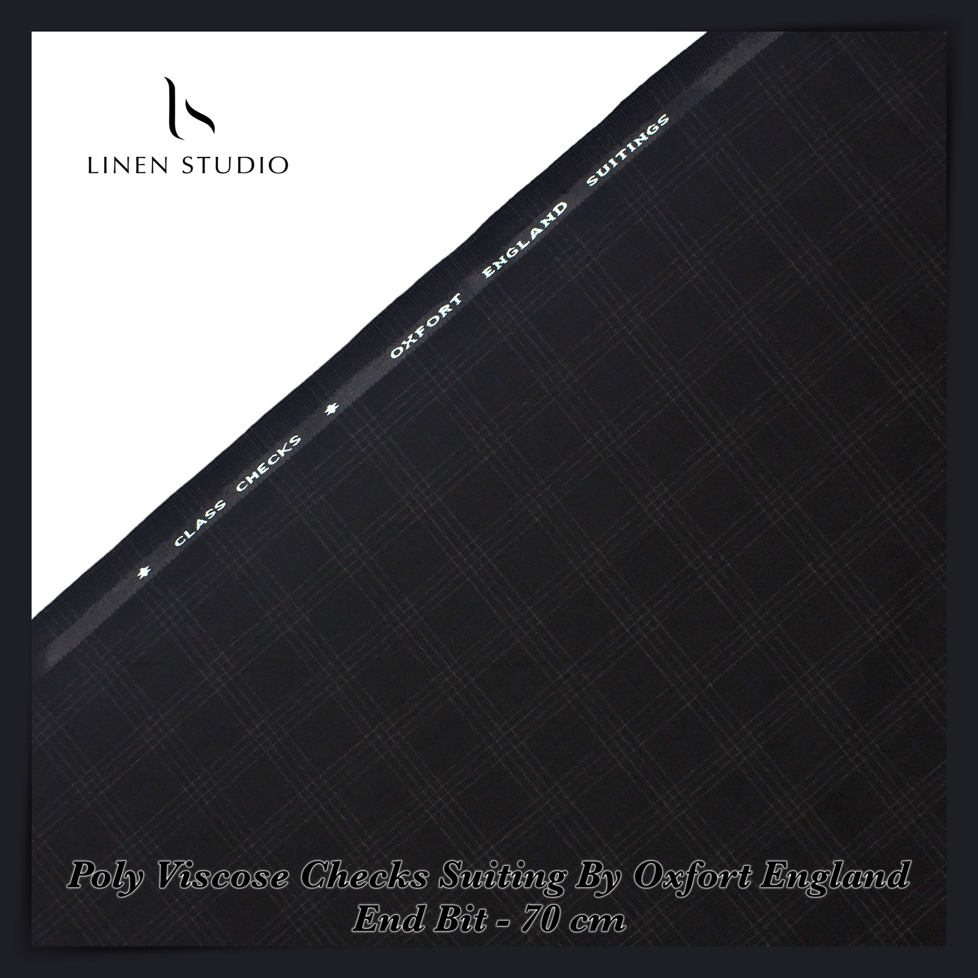 70 Cm Suiting Fabric - END BIT (65%) - Linen Studio