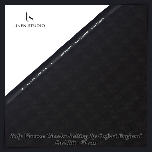 70 Cm Suiting Fabric - END BIT (65%) - Linen Studio
