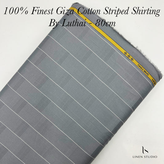 80 cm Shirting Fabric - END BIT (70%) - Linen Studio