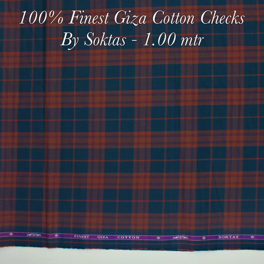 1.00 Mtr Shirting Fabric - END BIT (60%) - Linen Studio