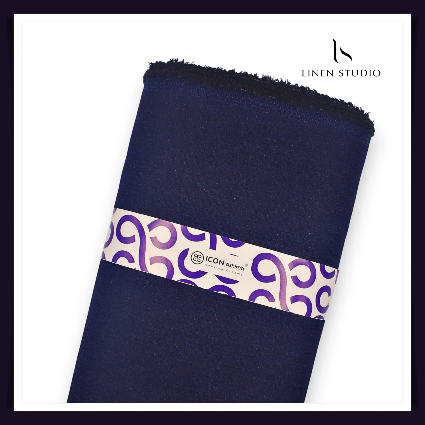 Cotton Lycra Denim Suiting by Icon Ashima -  Royal Blue