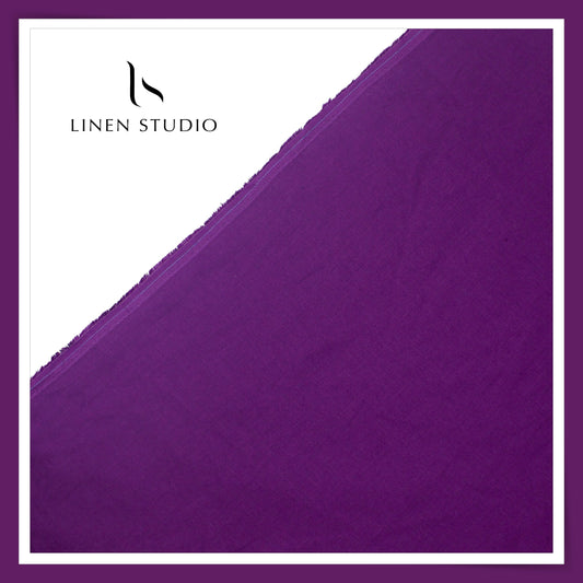 Linen Club 60 Lea Shirting W/O SEL - Jamun (50% SALE)