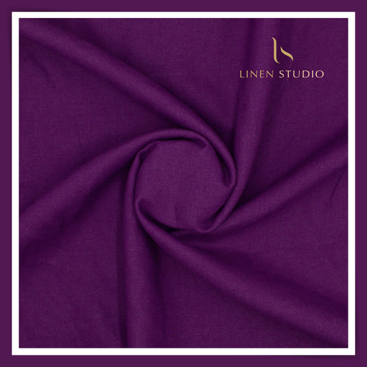 Linen Club 60 Lea Shirting W/O SEL - Jamun (50% SALE)
