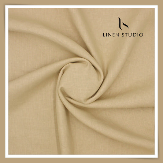 Linen Club 25 Lea Pure Linen Suiting W/O SEL - Dark Fawn (45% SALE)