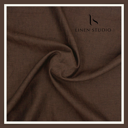 Linen Club Pure Linen Dual Fabric W/O SEL - Rock Brown (30% SALE) (NEW) (Perfect for Cord Sets)