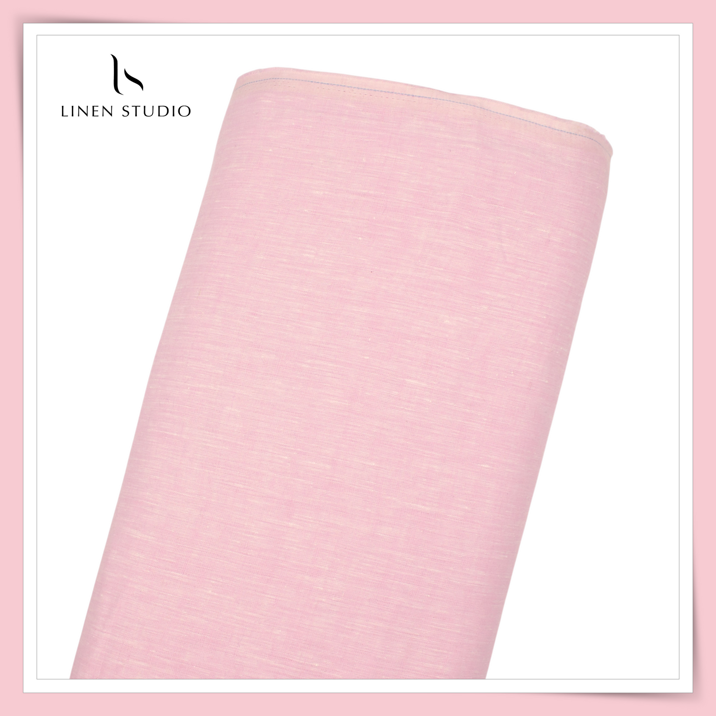 Linen Club 60 Lea Pure Linen Shirting W/O SEL - Tea Rose (45% SALE) (NEW)