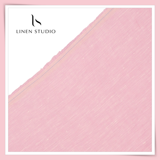 Linen Club 60 Lea Pure Linen Shirting W/O SEL - Tea Rose (45% SALE) (NEW)