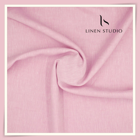 Linen Club 60 Lea Pure Linen Shirting W/O SEL - Tea Rose (45% SALE) (NEW)