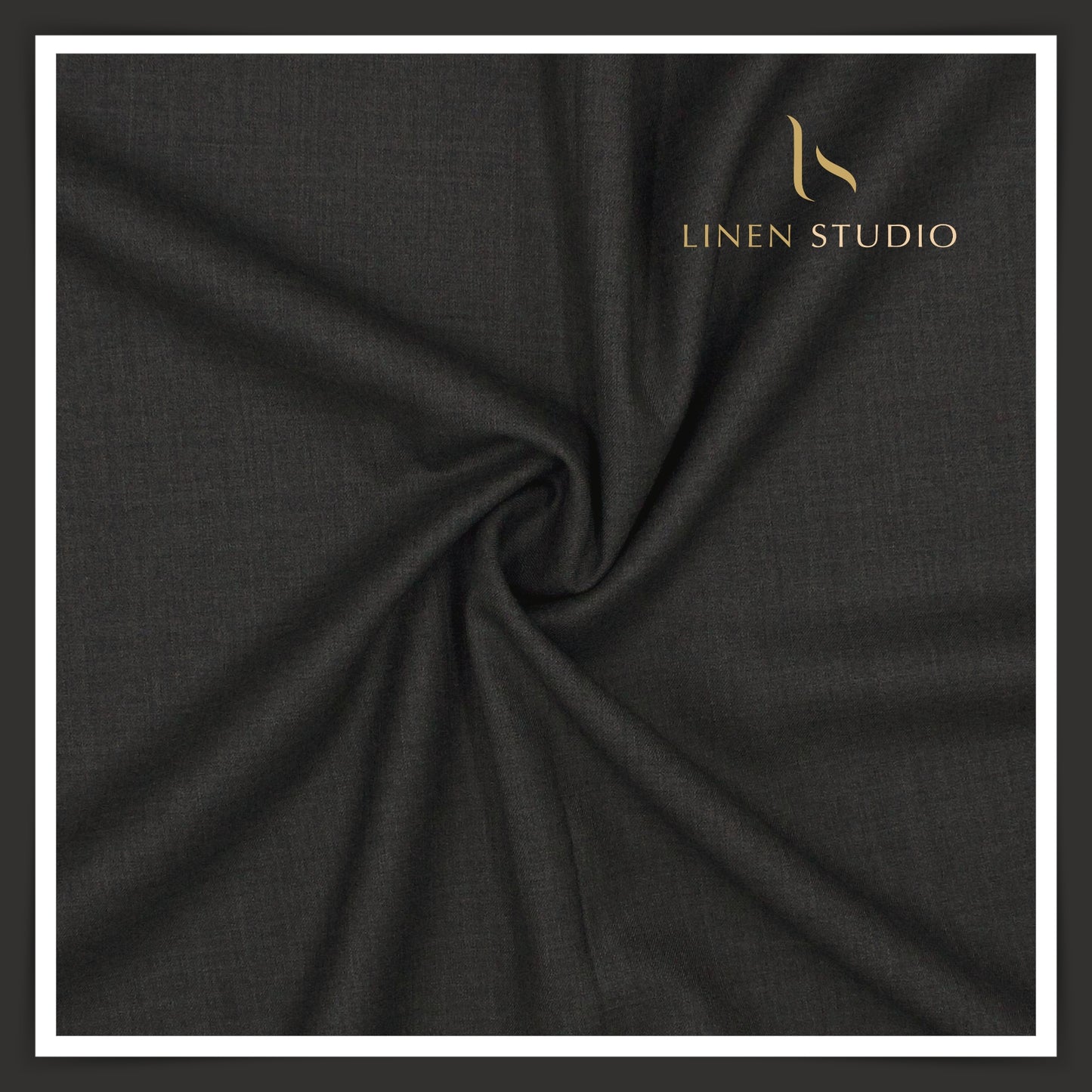 160's Cashmere & Australian Merino Wool Blend by Vercelli - Charcoal Grey (NEW)