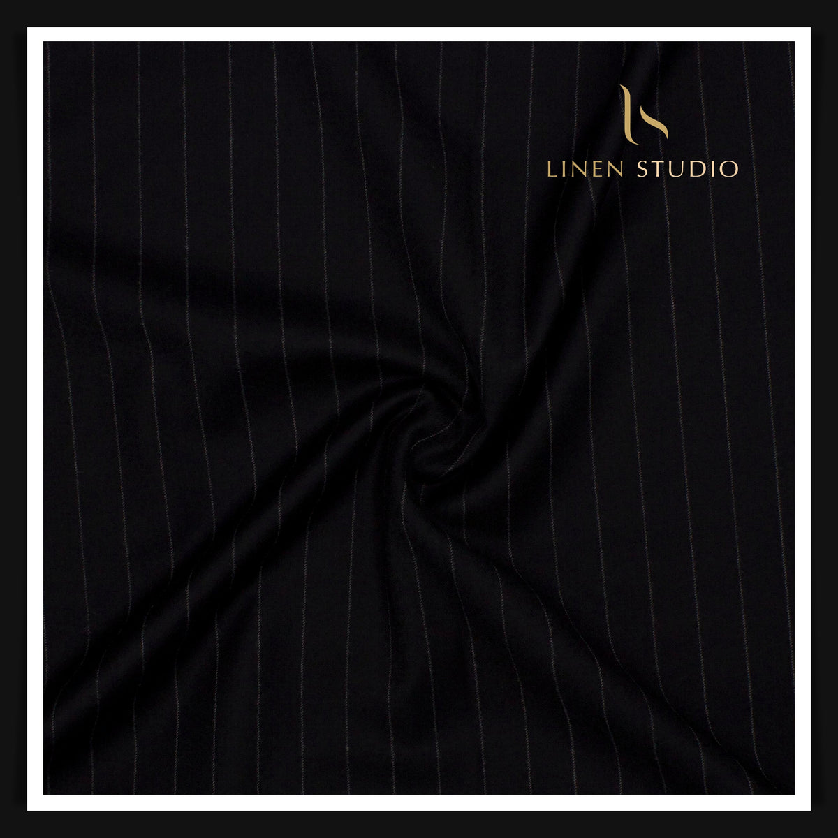 80 CM SUITING - 120'S AUSTRALIAN MERINO WOOL BY VERCELLI ITALY (MILLED FABRIC ) BLACK EB 110 (FLAT RATE)