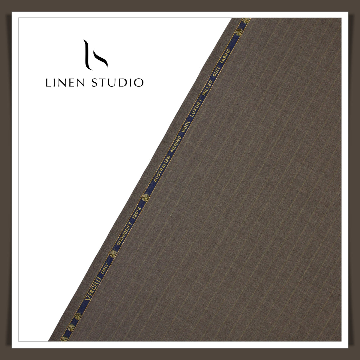 90 CM SUITING - 120'S AUSTRALIAN MERINO WOOL MILLED FABRIC BY VERCELLI ITALY EB 112 (FLAT RATE)
