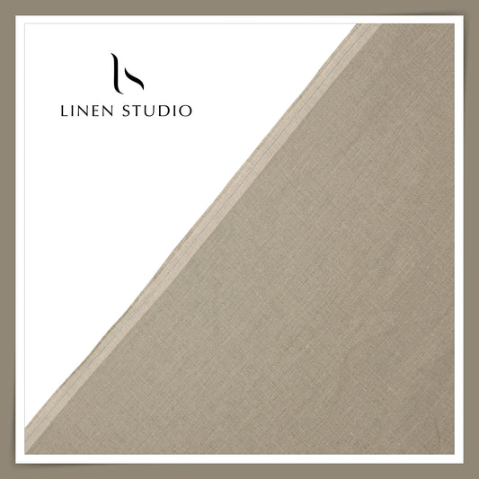 Linen Club 60 Lea Pure Linen Shirting W/O SEL - Natural (45% SALE) (NEW)