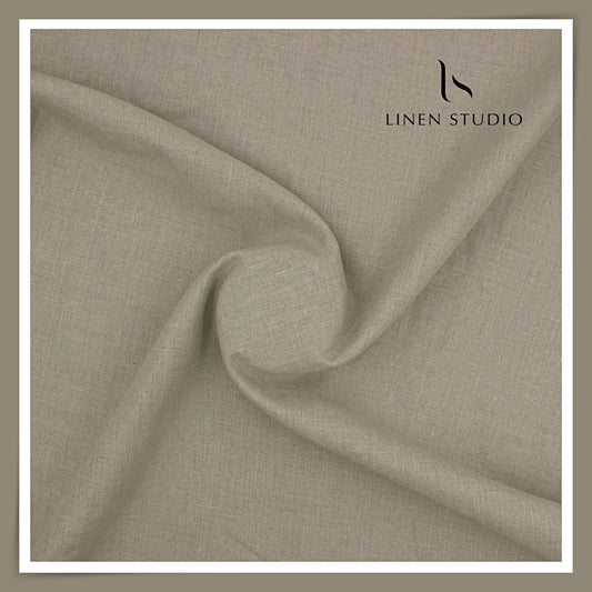 Linen Club 60 Lea Pure Linen Shirting W/O SEL - Natural (45% SALE) (NEW)