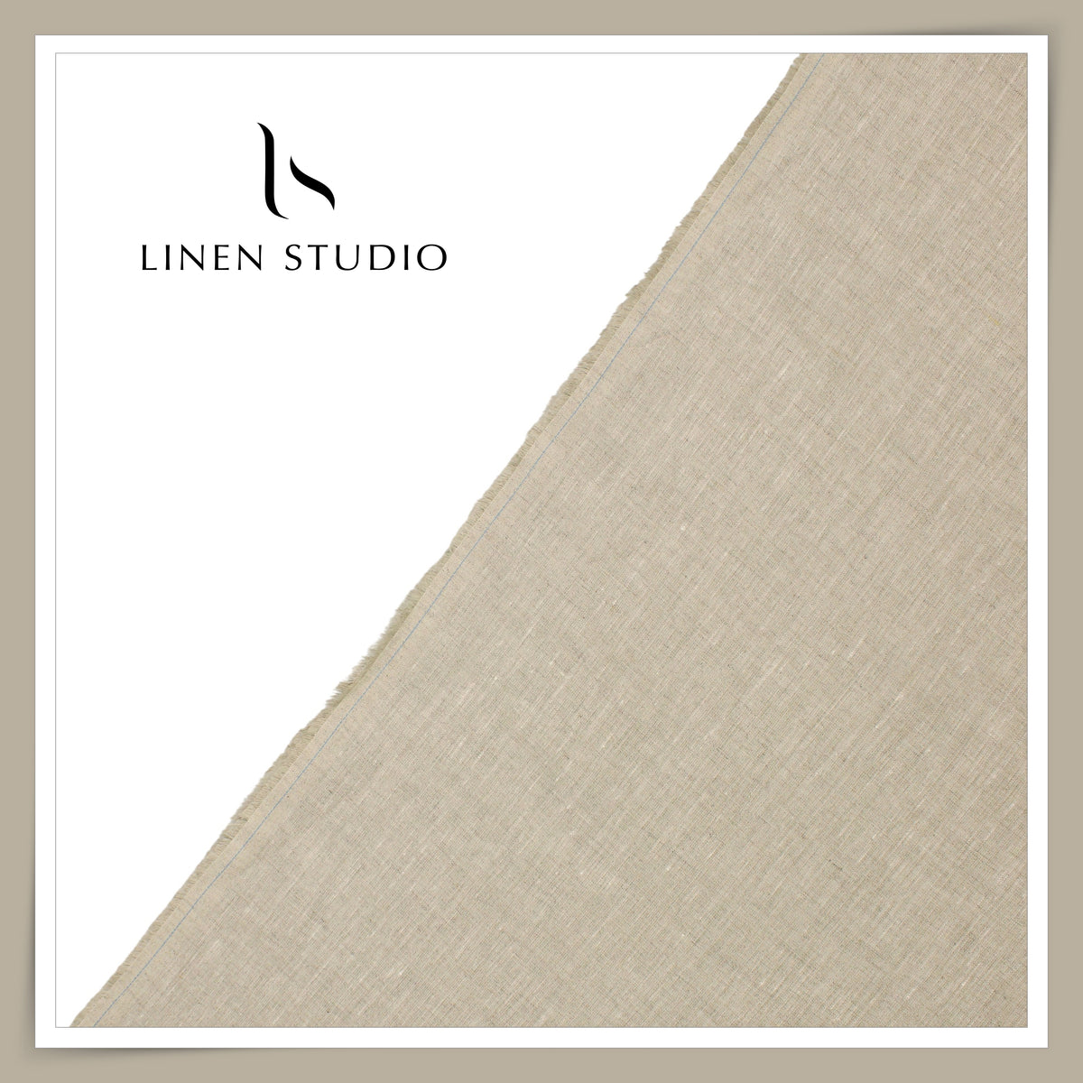 Linen Club 60 Lea Pure Linen Shirting W/O SEL - Oatmeal (30% SALE) (NEW) (Fastest Selling)